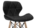 BANCO PARA BARRA GREMIO VINIPIEL NEGRO BASE MADERA Y METAL (102×44×44cm)
