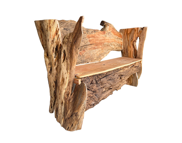 BANCA DE MADERA PARA JARDÍN (103×163×55cm)