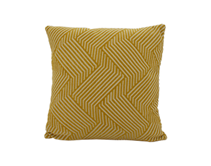 COJÍN NINA ZIG ZAG COLOR AMARILLO (45×45CM)