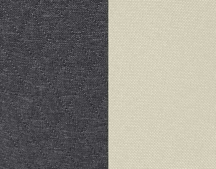 SILLA ROMA COLOR GRIS Y BLANCO CON MADERA NATURAL NEGRA (94×47×47cm)
