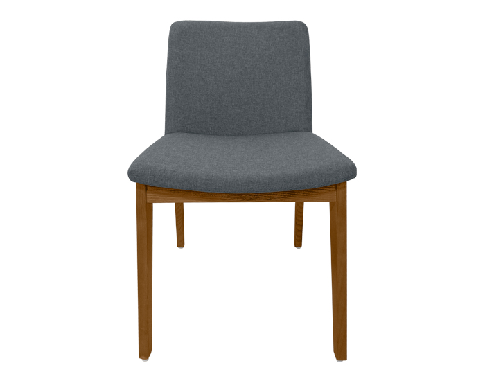 SILLA WILLEM COLOR GRIS CON MADERA NATURAL (79×45×52cm)