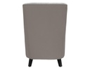 SILLÓN OCASIONAL CLEOPATRA COLOR GRIS SIBERIA CON BASE MADERA (98×62×107cm)