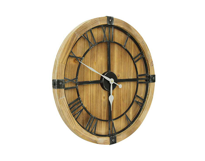 RELOJ CATHY DE PARED MADERA NATURAL 60X4.7X60