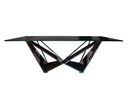 MESA DE CENTRO SPARTA CON BASE ACERO INOXIDABLE (70×130×45cm)