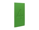 PANEL 3D NÚMEROS LUCAS 512 COLOR VERDE (90×40×1.8cm)