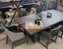 MESA DE COMEDOR 2.0 CON CUBIERTA DE MADERA Y ACERO 6-8 PERSONAS(240×120cm)