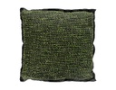 COJÍN RICK TEJIDO NEGRO/VERDE (45×45cm)