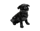 ESCULTURAS DECORATIVAS PUGS FRANK NEGRO (2 PZAS)