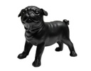 ESCULTURAS DECORATIVAS PUGS FRANK NEGRO (2 PZAS)