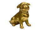 ESCULTURAS DECORATIVAS PUGS FRANK DORADO (2 PZAS)