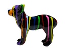 ESCULTURA DECORATIVA CHIHUAHUA PARADO MULTICOLOR (18×14×21cm)