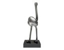 ESCULTURA DECORATIVA AVESTRUZ LOUIE SATINADO (47×18×13cm)