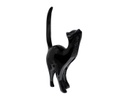 ESCULTURA DECORATIVA GATO FELIX NEGRO (46×11×23cm)