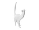 ESCULTURA DECORATIVA GATO FELIX BLANCO (46×11×23cm)