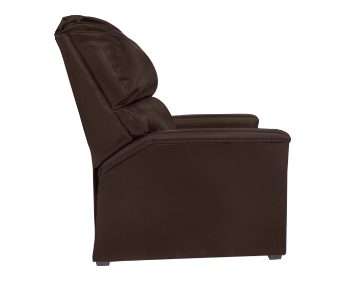 SILLÓN OCASIONAL RECLINABLE SIMPSON PIEL DE BÚFALO CAFÉ (107×77×98cm)