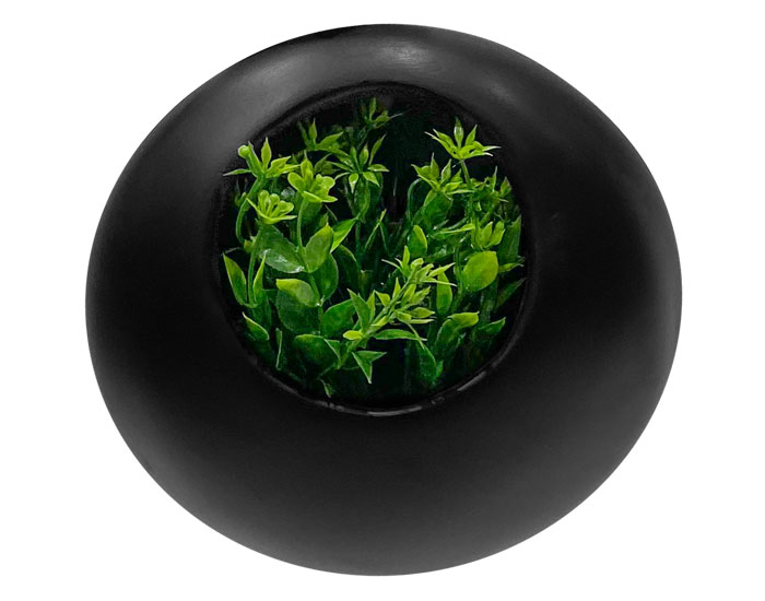 MACETAS DE PARED DECORATIVAS SET JARDINERA ECLIPSE NEGRO (3 PZAS)