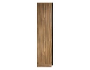 VITRINA CRISTAL/MADERA NEGRO MATE CON LUZ LED (240×90×55cm) (MÓDULO DE 4 REPISAS)