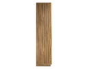 ARMARIO DE CRISTAL/MADERA LATÓN MATE CON LUZ LED (240×90×55cm) (1 COLGADOR, 4 CAJONES)