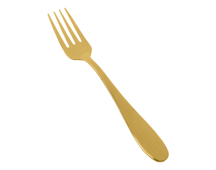 6 unidades tenedor de postre cocina y restaurante dorado tenedor para el hogar Tenedor de fruta de acero inoxidable 