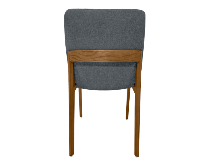 SILLA WILLEM COLOR GRIS CON MADERA NATURAL (79×45×52cm)