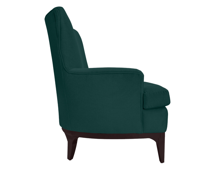 SILLÓN OCASIONAL MARK COLOR VERDE PERSA CON PATAS DE MADERA (98×75×75cm)