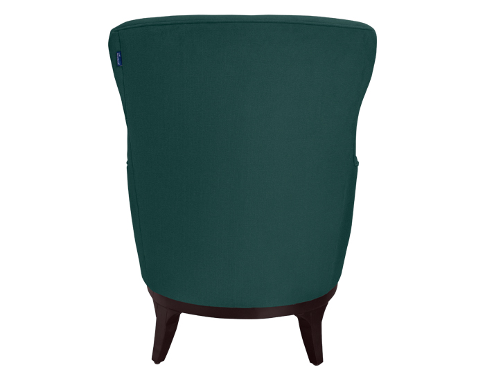 SILLÓN OCASIONAL MARK COLOR VERDE PERSA CON PATAS DE MADERA (98×75×75cm)