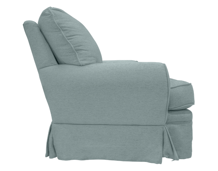 SILLÓN OCASIONAL GYN MECEDORA COLOR MENTA CON PATAS DE METAL (89×94×86cm)