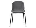 SILLA BOND COLOR GRIS LOBO BASE METAL NEGRO (85×68×47cm)