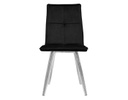 SILLA HOP COLOR NEGRO BASE METAL CROMO (90×46×39cm)