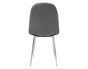 SILLA FANSY COLOR GRIS PERLA BASE METAL CROMO (88×40×40cm)