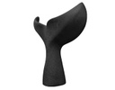 FIGURA DECORATIVA COLA DE BALLENA WILY NEGRA CHICA (27×25.5×11cm)