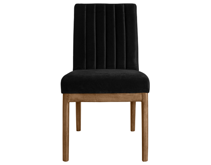 SILLA DE PAROTA TALIA TERCIOPELO NEGRO (94×49×57cm)