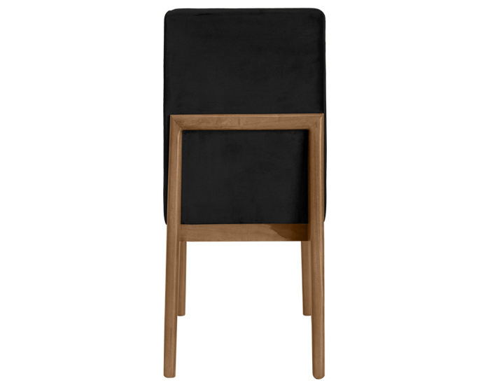 SILLA DE PAROTA TALIA TERCIOPELO NEGRO (94×49×57cm)