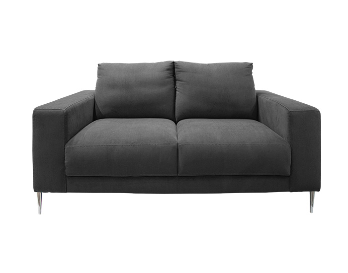 SALA BLU 32 COLOR GRIS MEDIO CON PATAS DE METAL (2 PZAS)