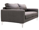 LOVE SEAT VENET COLOR GRIS VISÓN CON PATAS DE METAL (85×188×96cm)