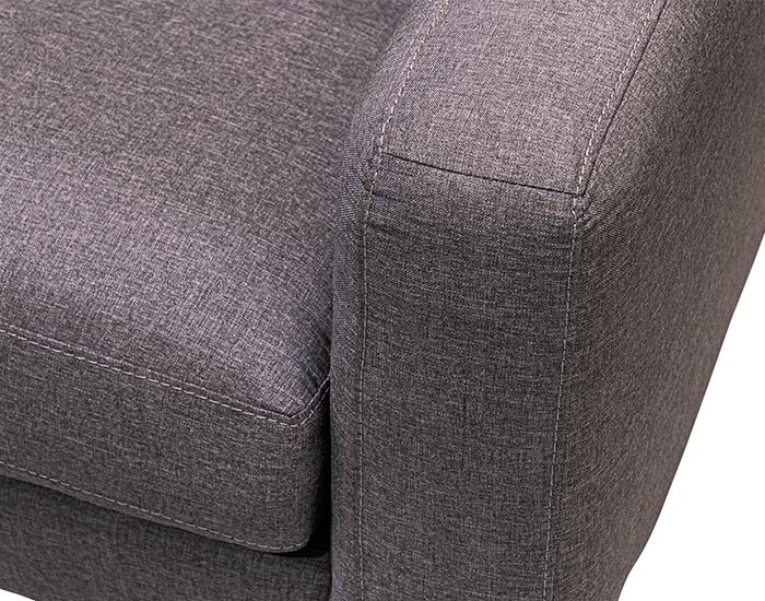 LOVE SEAT VENET COLOR GRIS VISÓN CON PATAS DE METAL (85×188×96cm)