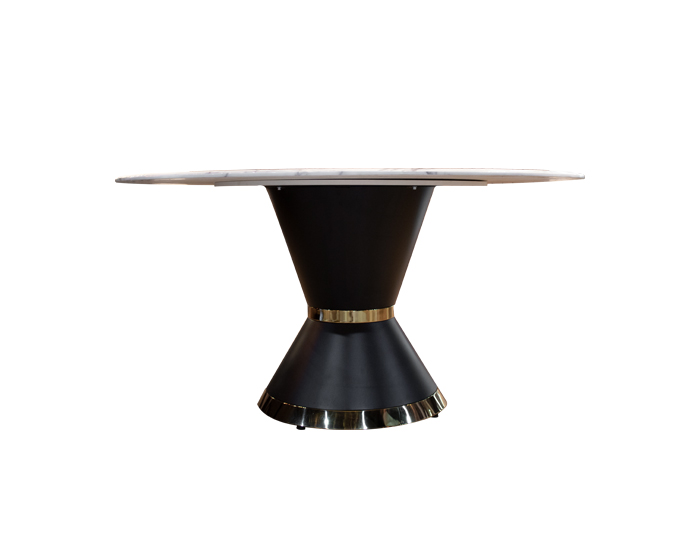 MESA DE COMEDOR CONO MARMOL CARRARA