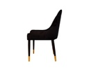 SILLA BRAGA COLOR NEGRO MADERA NEGRO/DORADO