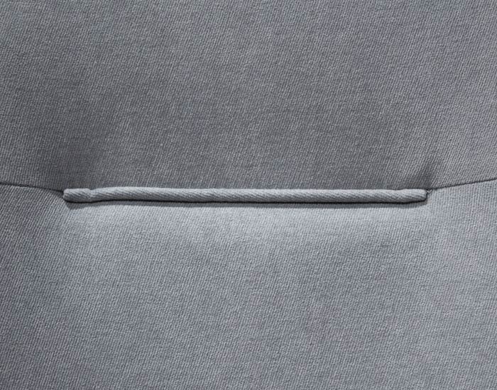 SILLA BURGOS GRIS ÁRTICO CON BASE DE METAL NEGRO (87×42.5×44.5cm)