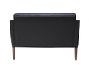 LOVE SEAT GENA COLOR NEGRO CON PATAS DE MADERA (85×120×76cm)