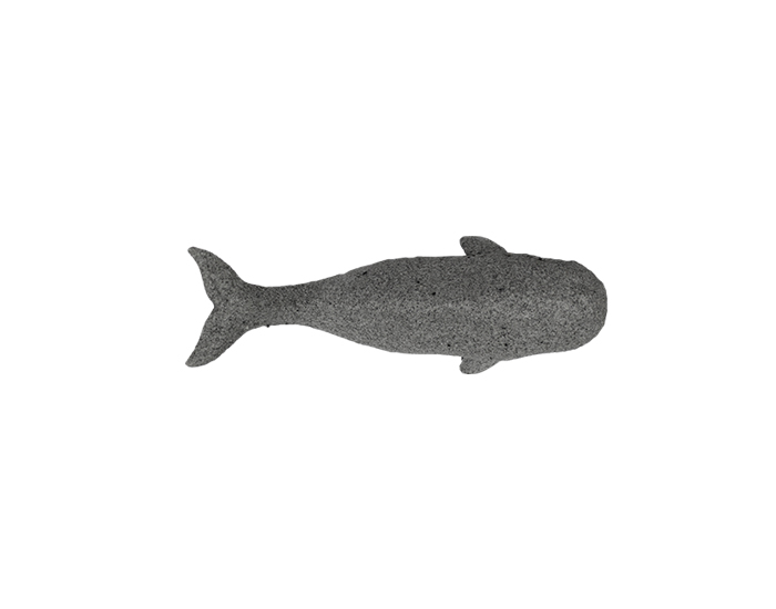 FIGURA BALLENA FRANCA GRIS CHICO 21X7.7X7.4CM