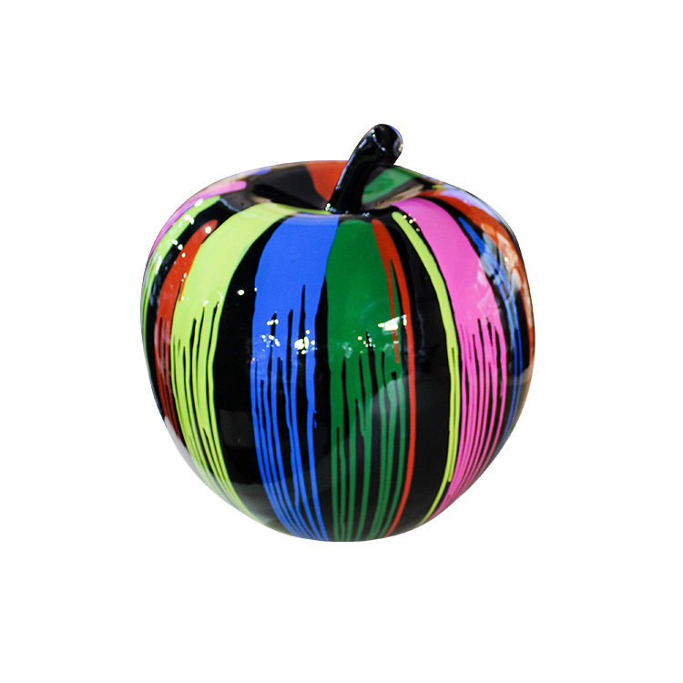 ESCULTURA DECORATIVA APPLE MULTICOLOR GRANDE (50×50×50cm)