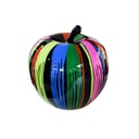 ESCULTURA DECORATIVA APPLE MULTICOLOR GRANDE (50×50×50cm)