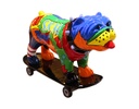 ESCULTURA DECORATIVA BULLDOG MULTICOLOR (60×36×17cm)