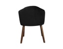 SILLA DE COMEDOR WIFI TERCIOPELO NEGRO (47×53×82cm)