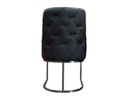 SILLA NEGRONI COLOR NEGRO IRON BASE ACERO INOXIDABLE