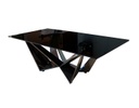 MESA DE CENTRO SPARTA CON BASE ACERO INOXIDABLE (70×130×45cm)