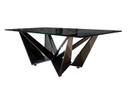 MESA DE CENTRO SPARTA CON BASE ACERO INOXIDABLE (70×130×45cm)