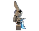 ESCULTURA DECORATIVA CONEJO ESPACIAL (FIBRA DE VIDRIO) LUZ DE LUNA CON PLACA (165x74x59 cm)