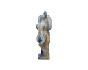 ESCULTURA DECORATIVA OSO AZUL (34x29x80 cm)
